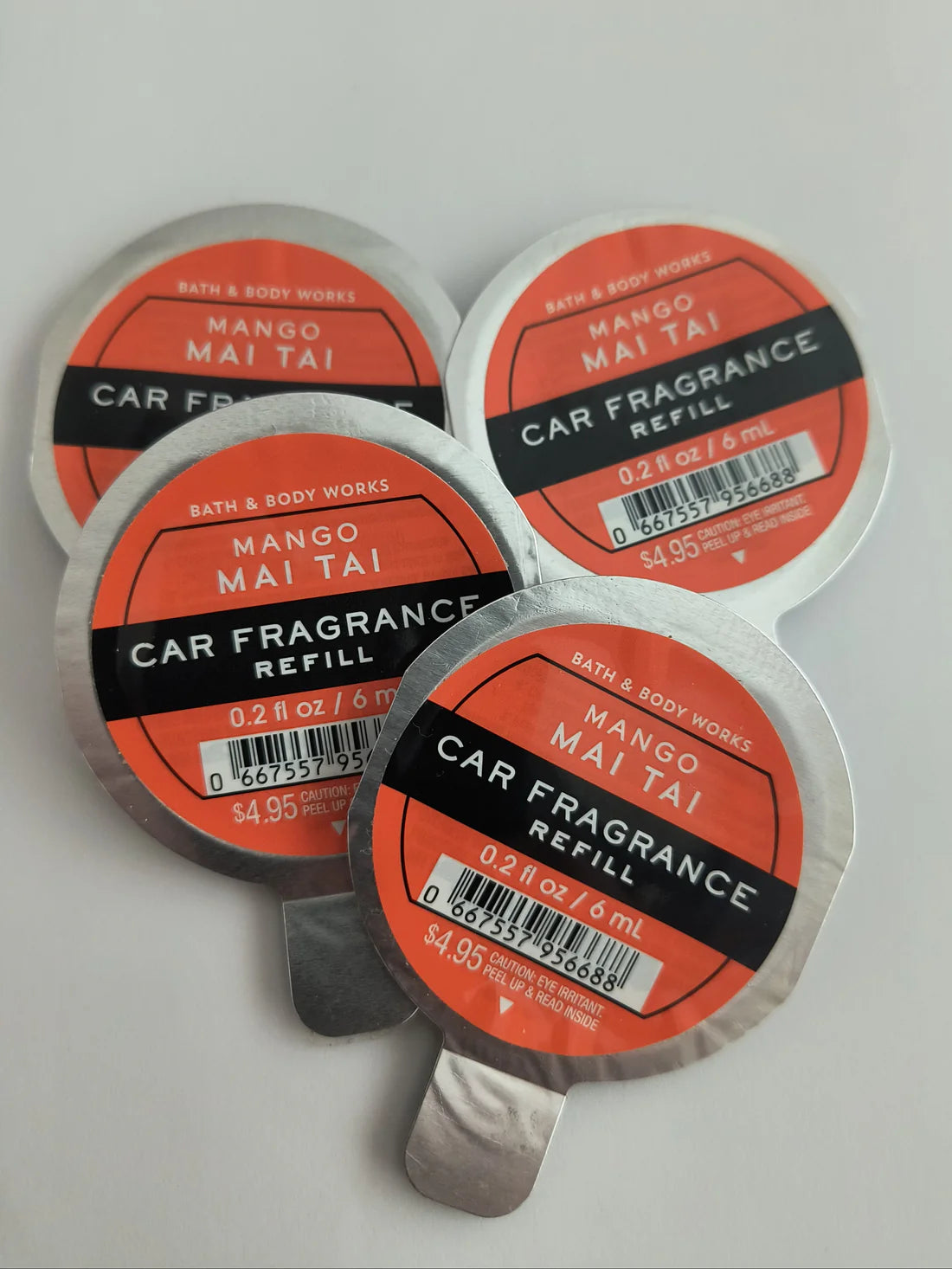 Bath & Body Works CRISP MORNING AIR car fragrance refill 4 pack air freshener long lasting scent for car MWG