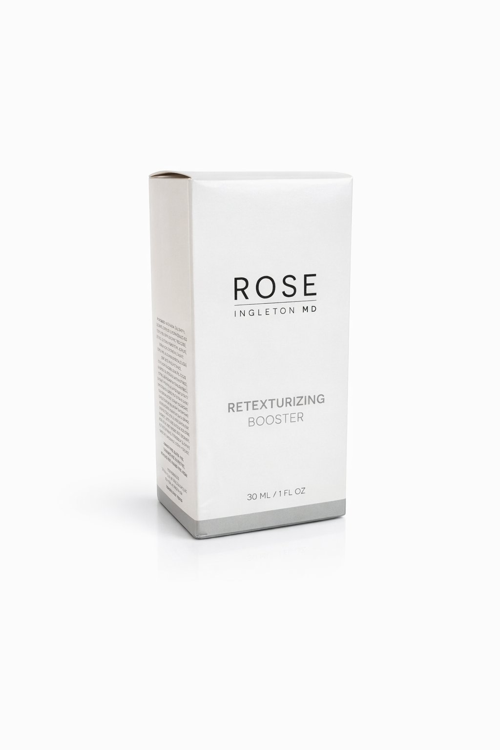 Rose Ingleton MD Retexturizing Booster 30ml anti aging serum box front view clean white background My Wrinkles Gone skincare