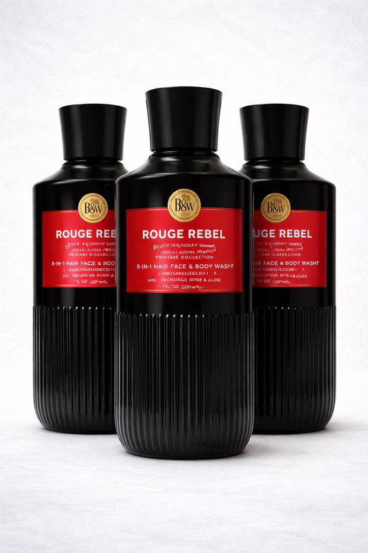 Body Wash Pack of 3 – ROUGE REBEL 10 FL OZ / 295 ML | SHOWER GEL – Gentle Daily Cleanser – 10 fl oz Each