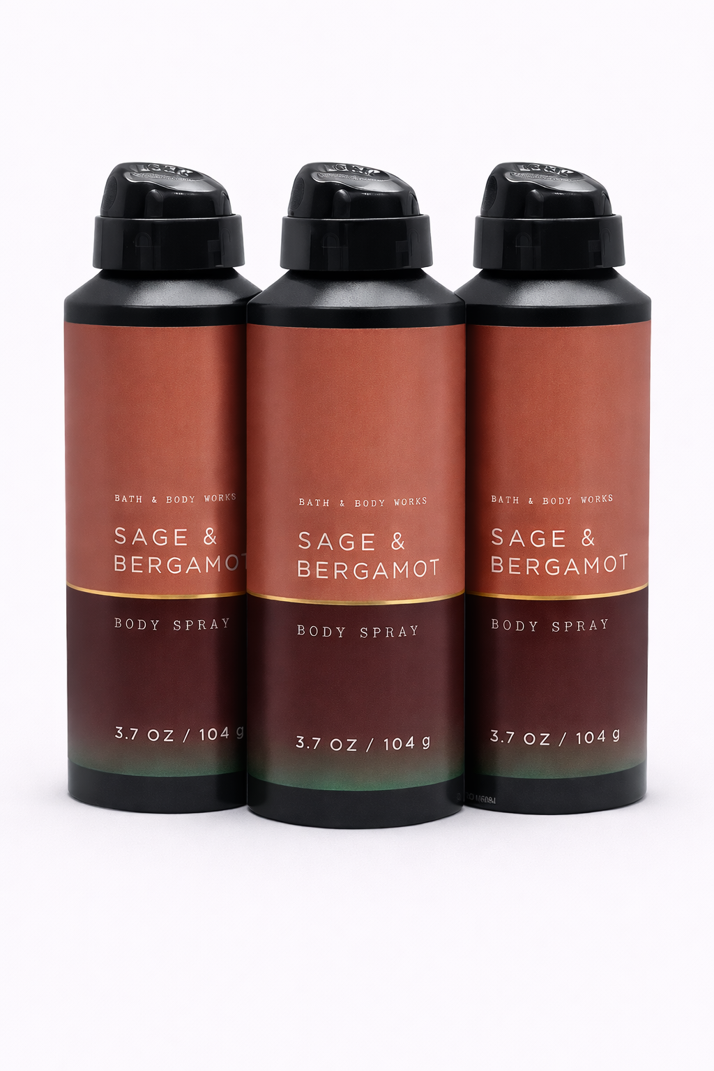 Sage & Bergamot Men's Body Spray 3 Pack | Long-Lasting Fragrance