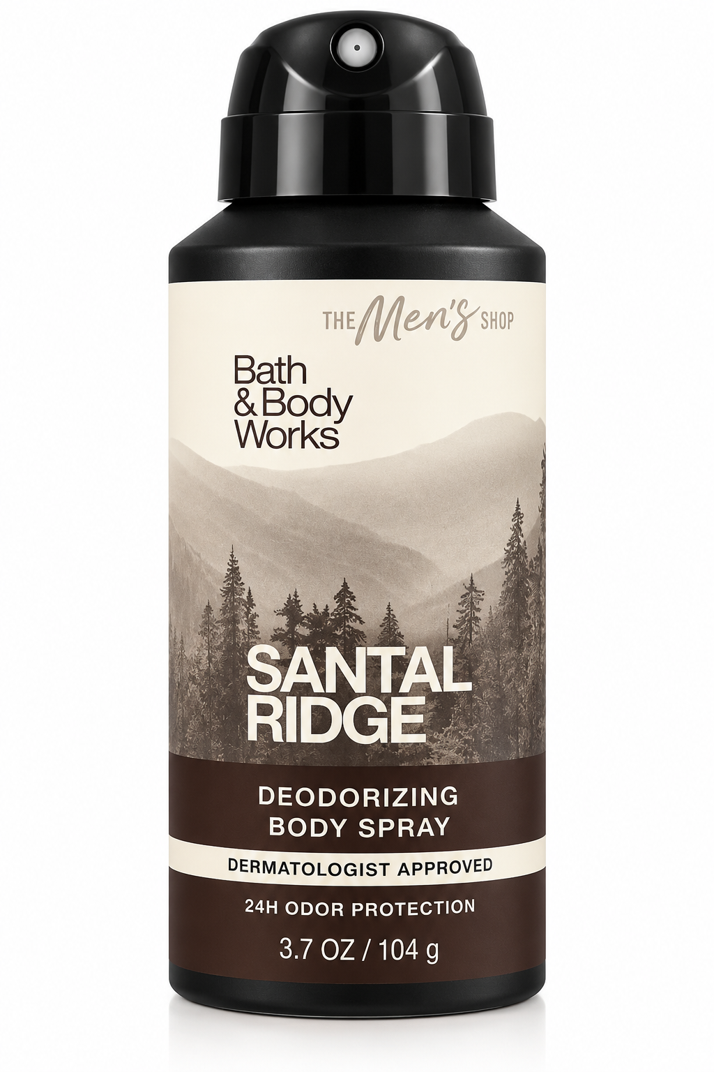 Bath & Body Works SANTAL RIDGE Deodorizing Body Spray for Men 3.7 oz single bottle