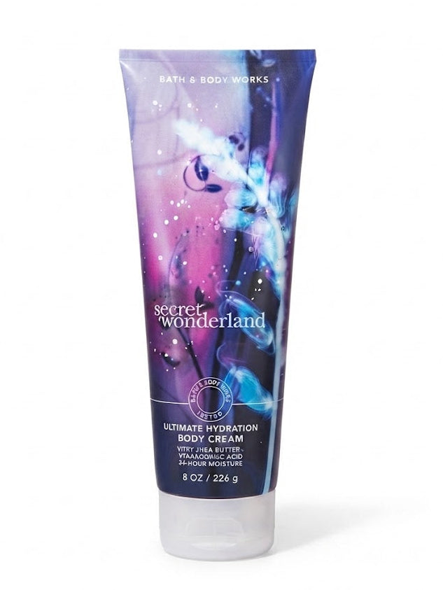 SECRET WONDERLAND Bath & Body Works Ultimate Hydration Body Cream, 8 oz tube with shea butter and hyaluronic acid