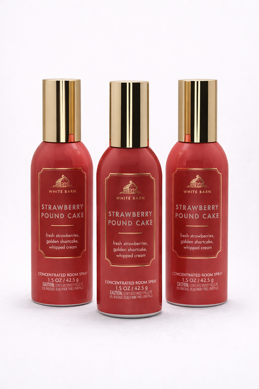 Strawberry Pound Cake Room Spray 3 Room Spray 3 Pack | Home Fragrance 1.5 Oz / 42.5 G