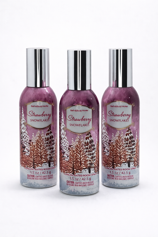 Strawberry Snowflakes Room Spray 3 Room Spray 3 Pack | Home Fragrance 1.5 Oz / 42.5 G