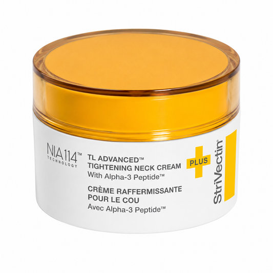 STRIVECTIN TL Advanced™ Tightening Neck Cream PLUS 1 oz premium anti-aging neck cream formulated to help improve the appearance of neck lines, crepey skin, sagging, and loss of firmness.