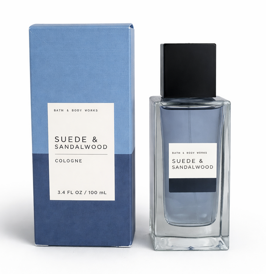 Bath & Body Works Suede & Sandalwood Cologne 3.4 oz Men’s Fragrance – Smooth Woody Masculine Scent Long Lasting Cologne | My Wrinkles Gone