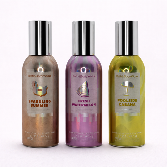 Summer Trio Room Spray 3 Room Spray 3 Pack | Home Fragrance 1.5 Oz / 42.5 G