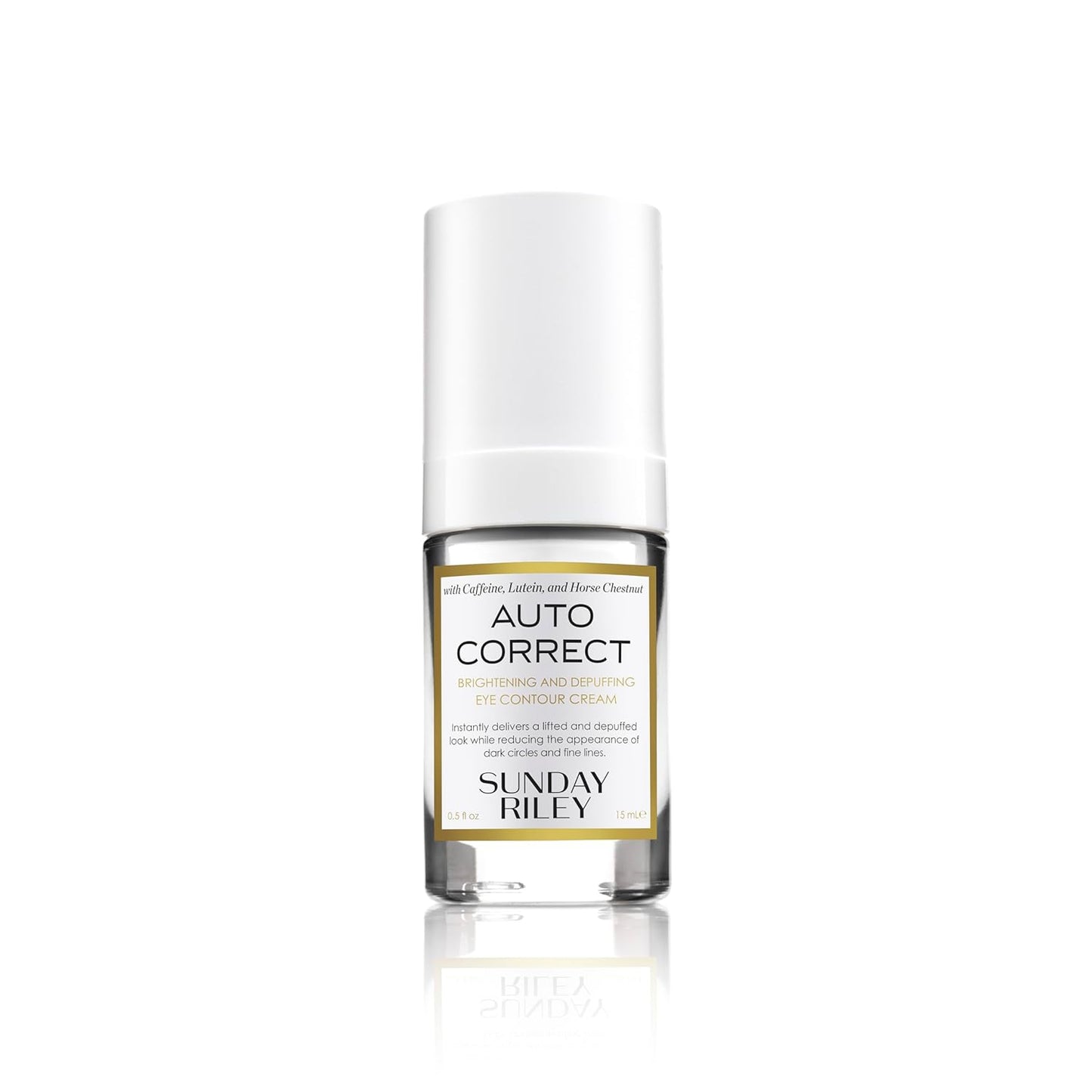 Sunday Riley Auto Correct Brightening and Depuffing Eye Cream Treatment for Dark Circles Puffiness and Fine Lines My Wrinkles Gone