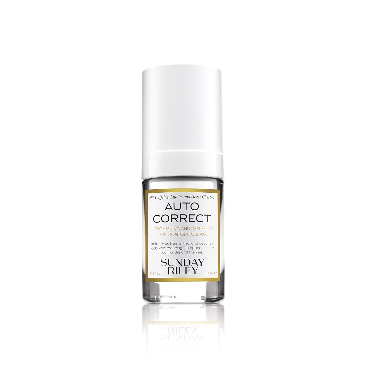 Sunday Riley Auto Correct Brightening and Depuffing Eye Cream Treatment for Dark Circles Puffiness and Fine Lines My Wrinkles Gone