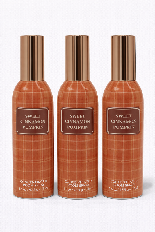Sweet Cinnamon Pumpkin Room Spray 3-Pack | Long-Lasting Home Fragrance