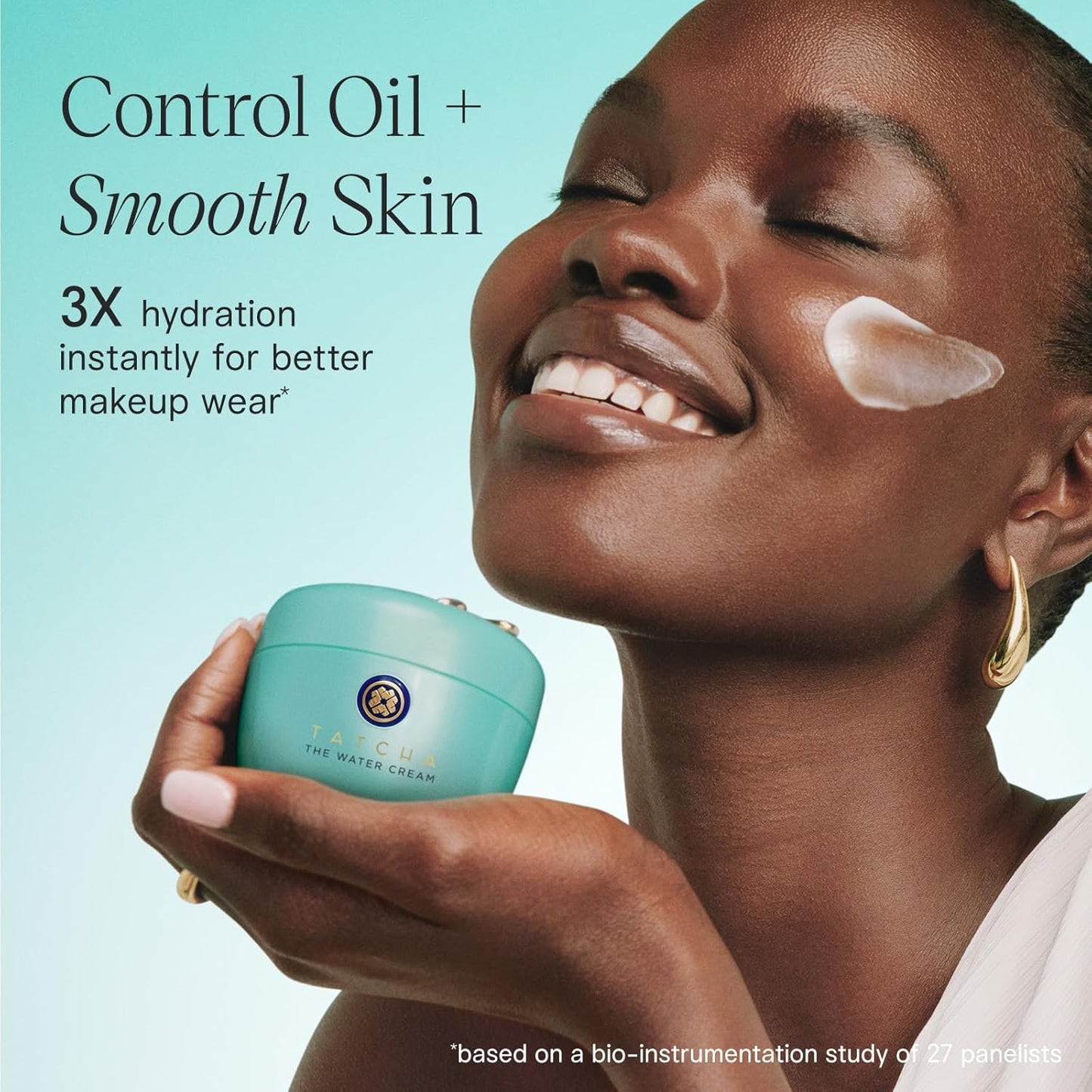 TATCHA The Water Cream pore-refining moisturizer with lightweight hydration for smooth balanced-looking skin