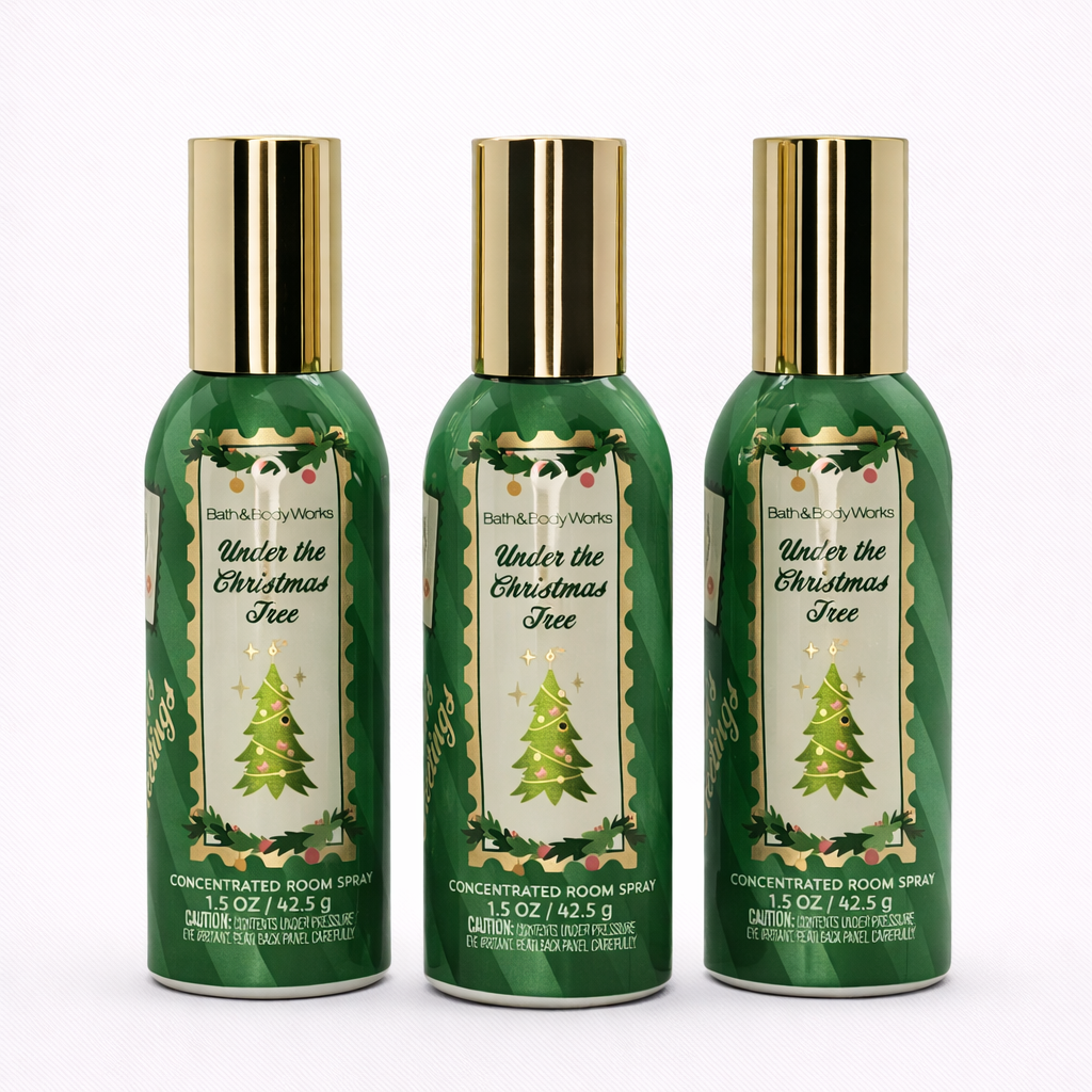 UNDER THE CHRISTMAS TREE Bath & Body Works Room Spray 3-Pack – 1.5 oz Each | My Wrinkles Gone