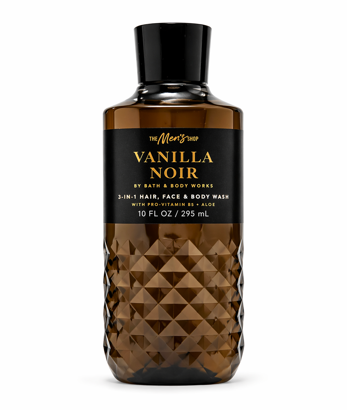 VANILLA NOIR Bath & Body Works 3-in-1 Hair Face Body Wash 10 oz men shower gel aloe vitamin B5 white background