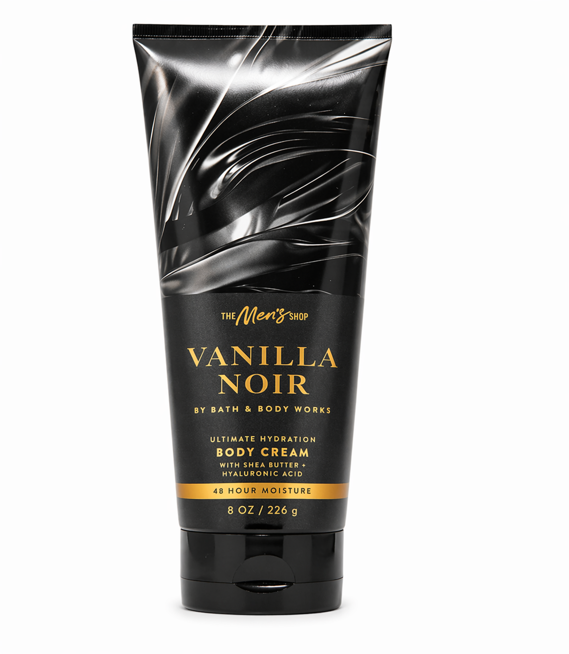 VANILLA NOIR Bath & Body Works Body Cream 8 oz men hydrating lotion shea butter hyaluronic acid white background