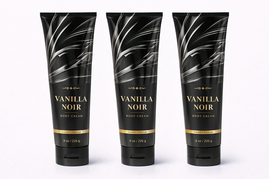 VANILLA NOIR Body Cream 8 oz (Pack of 3) | Ultra Moisturizing