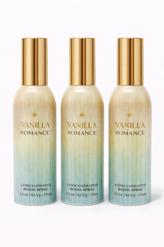 Vanilla Romance Room Spray 3-Pack | Long-Lasting Home Fragrance