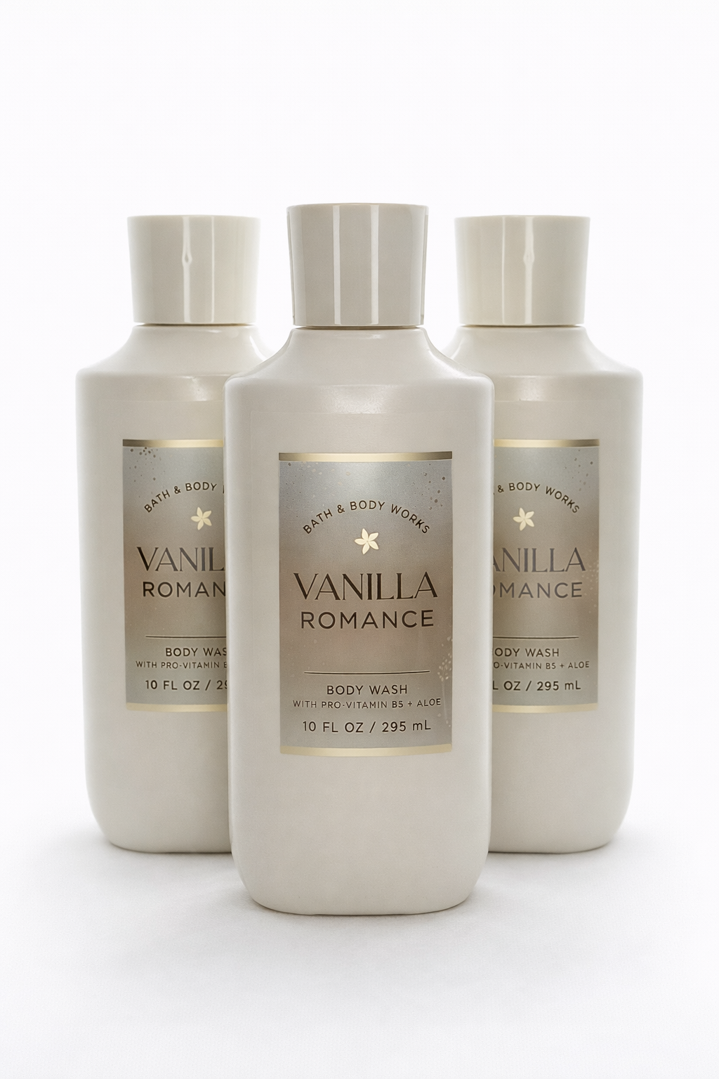 Body Wash Pack of 3 – VANILLA ROMANCE 10 FL OZ / 295 ML | SHOWER GEL – Gentle Daily Cleanser – 10 fl oz Each