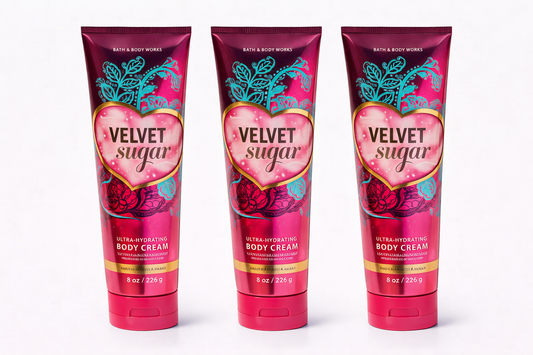 VELVET SUGAR Body Cream 8 oz (Pack of 3) | Ultra Moisturizing