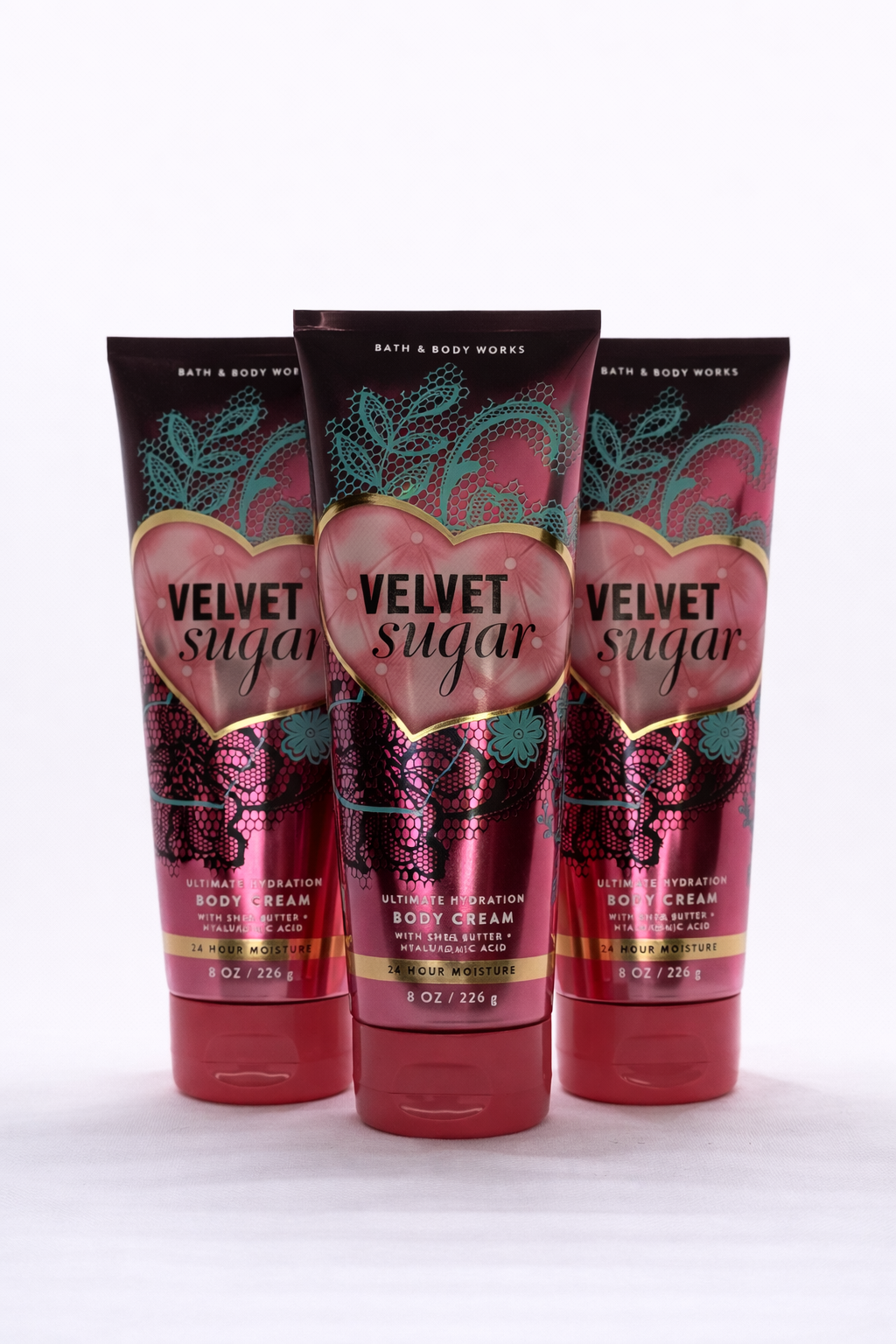 Velvet Sugar Body Cream 8 Oz / 226 G (Pack Of 3) | Ultra Moisturizing