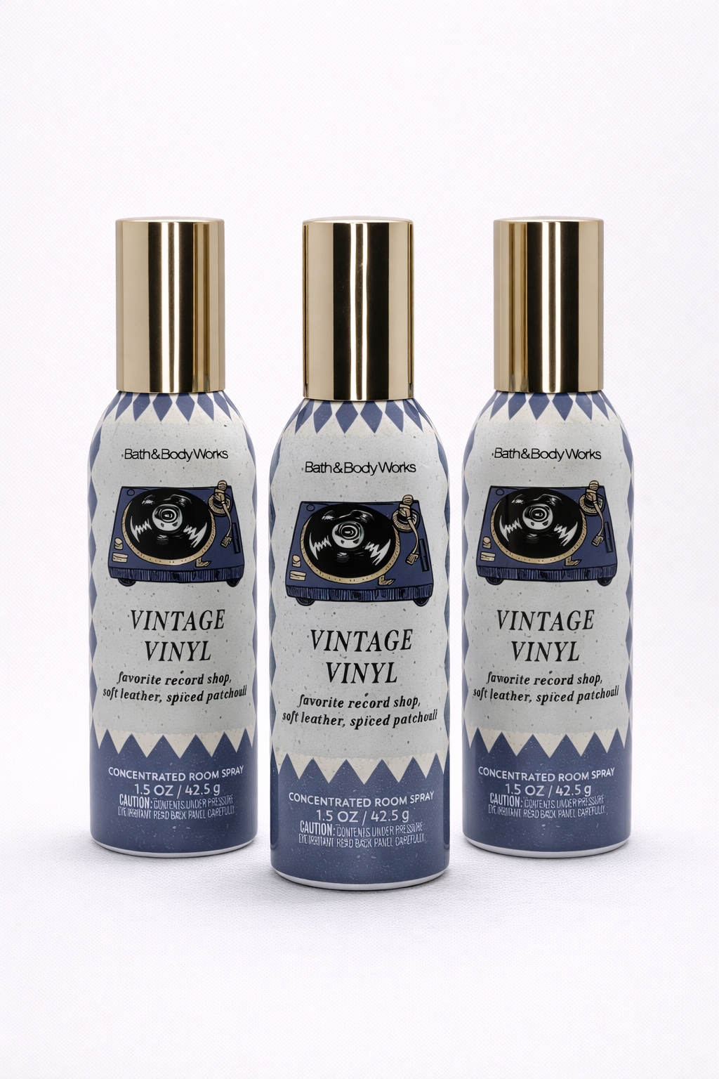 Vintage Vinyl Room Spray 3 Room Spray 3 Pack | Home Fragrance 1.5 Oz / 42.5 G