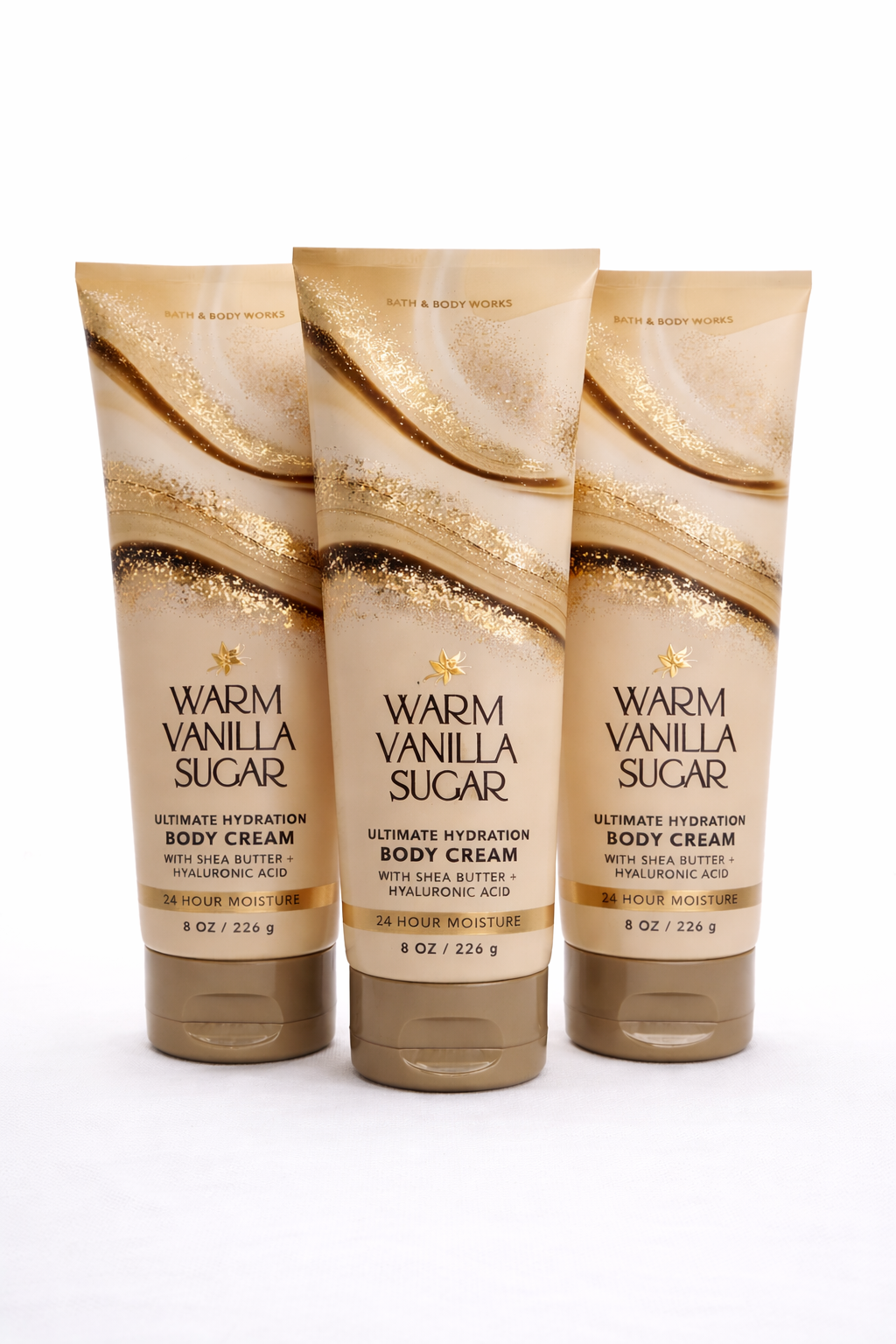 Warm Vanilla Sugar Body Cream 8 Oz / 226 G (Pack Of 3) | Ultra Moisturizing