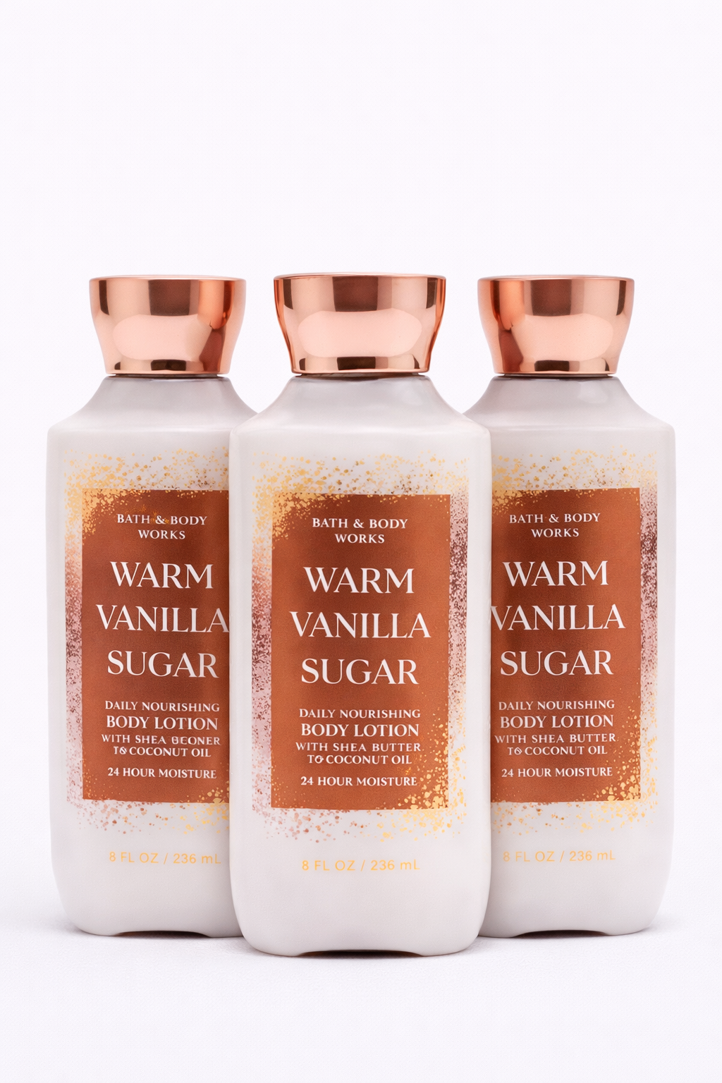 WARM VANILLA SUGAR Bath & Body Works Body Lotion 3-Pack – 8 oz Each | My Wrinkles Gone