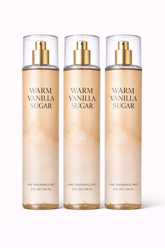 Warm Vanilla Sugar Fragrance Mist 8 Fl Oz / 236 Ml / 236 Ml (Pack Of 3)