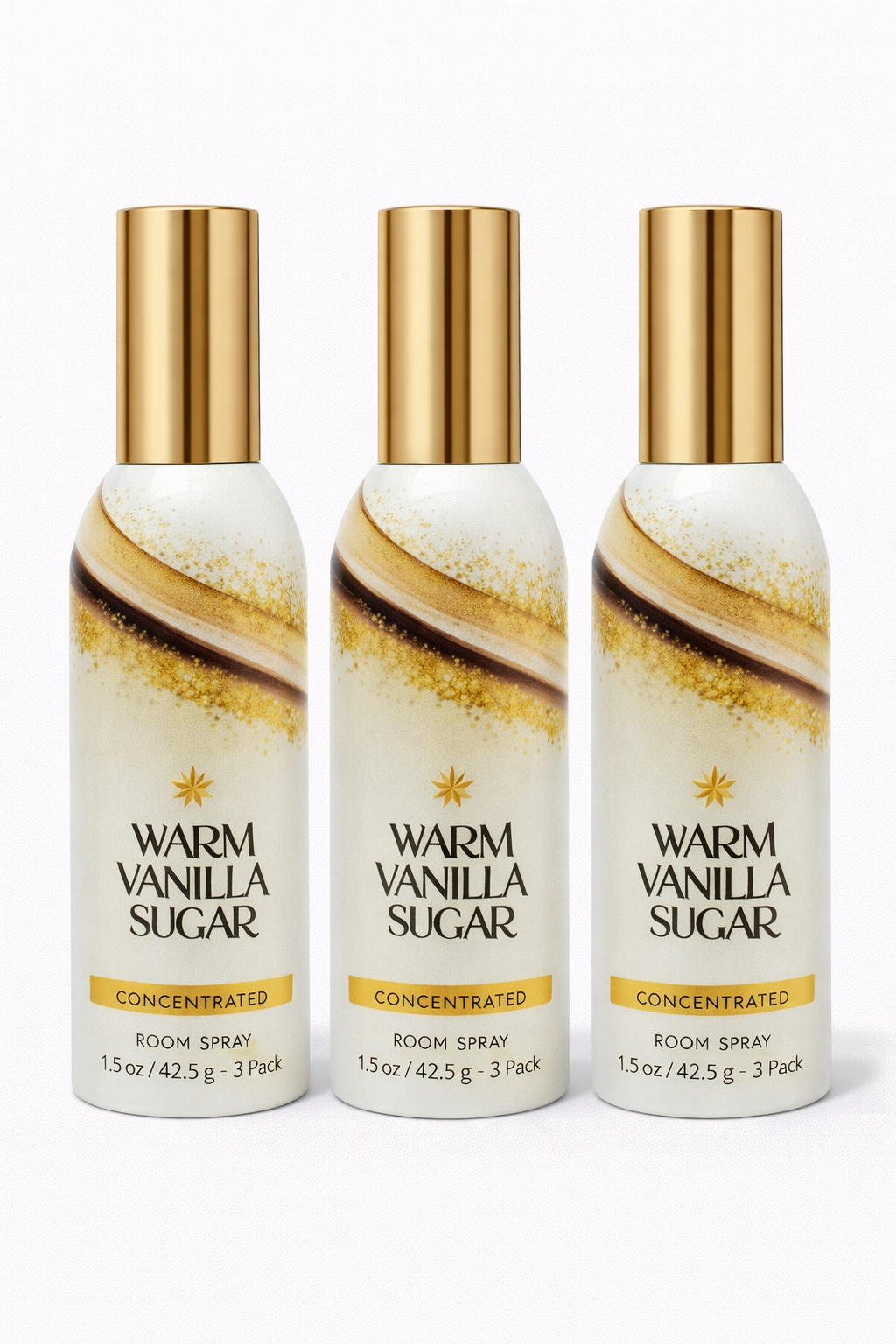 Warm Vanilla Sugar Room Spray 3-Pack | Long-Lasting Home Fragrance