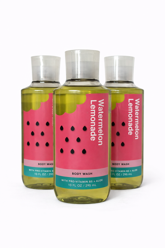 Body Wash Pack of 3 – WATERMELON LEMONADE 10 FL OZ / 295 ML | SHOWER GEL – Gentle Daily Cleanser – 10 fl oz Each