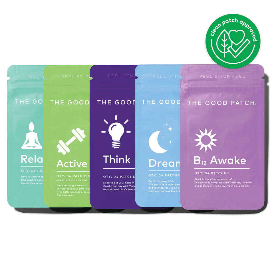 Weekly Grind focus and energy wellness patches set by The Good Patch for productivity, mental clarity and daily performance My Wrinkles Gone