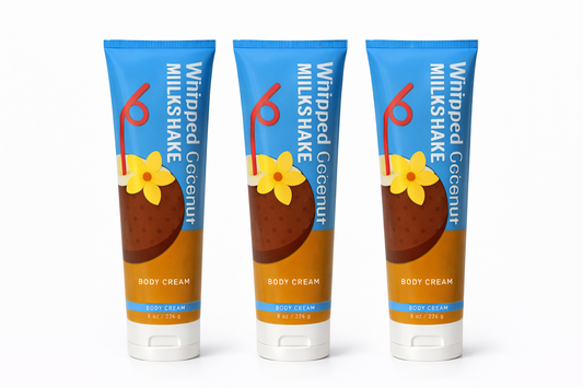 WHIPPED COCONUT MILKSHAKE Body Cream 8 oz (Pack of 3) | Ultra Moisturizing