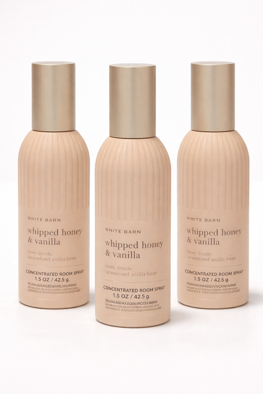 Whipped Honey & Vanilla Room Spray 3 Room Spray 3 Pack | Home Fragrance 1.5 Oz / 42.5 G