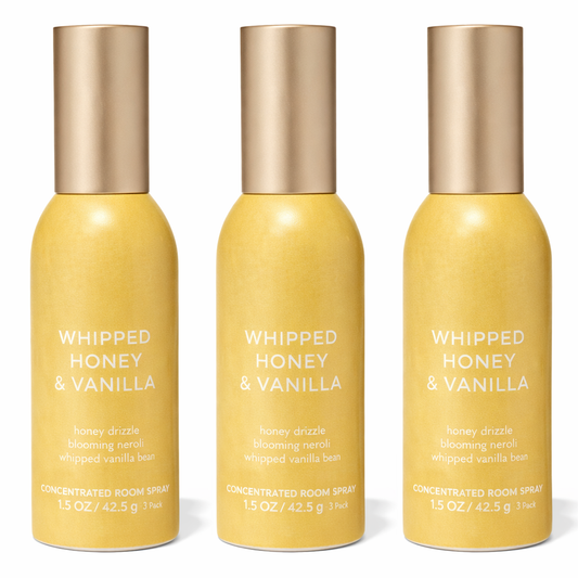 Whipped Honey & Vanilla Room Spray 3-Pack | Long-Lasting Home Fragrance