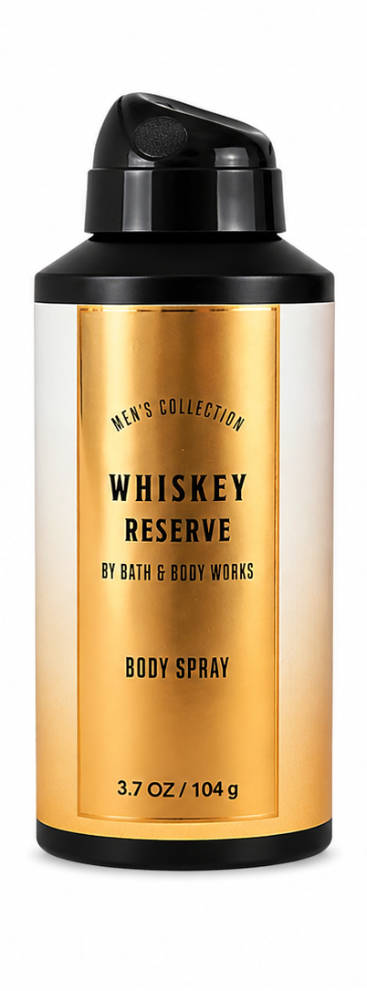 Bath & Body Works WHISKEY RESERVE body spray 3.7 oz rich masculine fragrance cologne mist