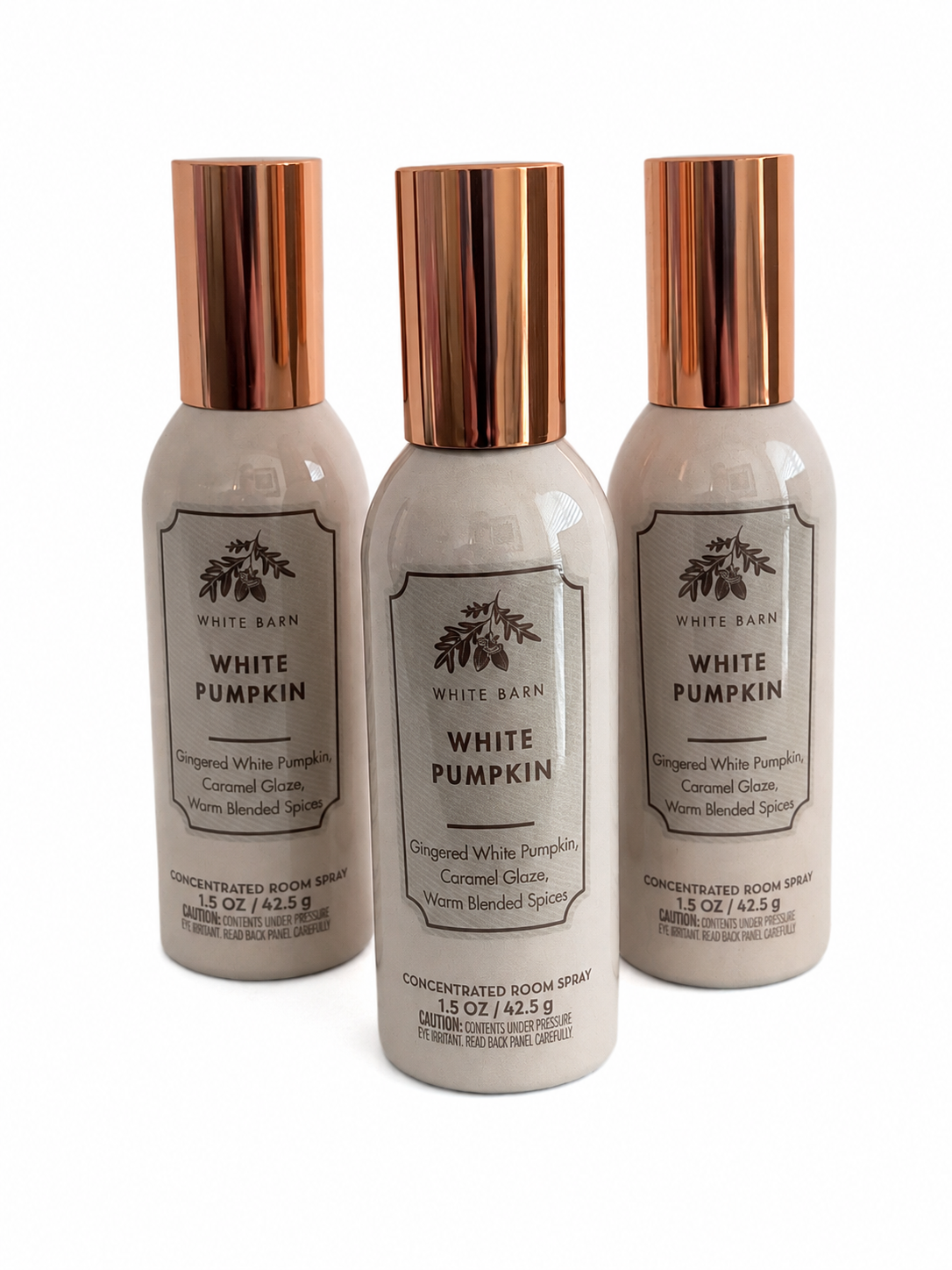 White Barn WHITE PUMPKIN Concentrated Room Spray 3 Pack 1.5 oz bottles