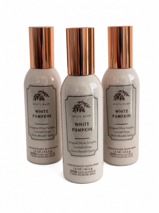 White Barn WHITE PUMPKIN Concentrated Room Spray 3 Pack 1.5 oz bottles