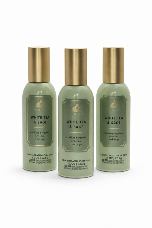 White Tea & Sage Room Spray 3 Room Spray 3 Pack | Home Fragrance 1.5 Oz / 42.5 G