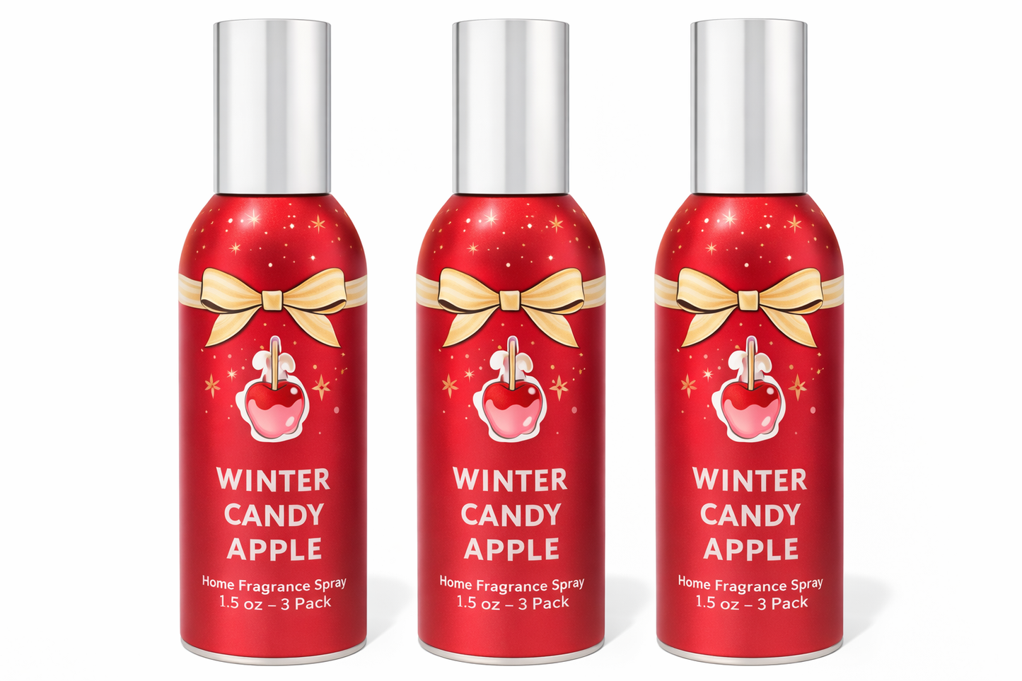 Winter Candy Apple Room Spray 3-Pack | Long-Lasting Home Fragrance
